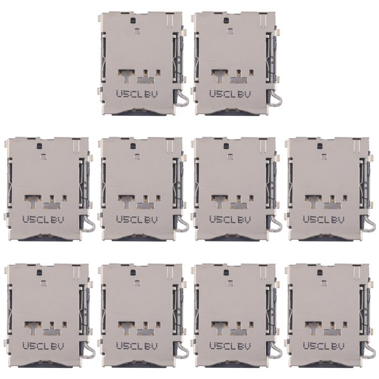 10pcs Original SIM Card Reader, For Galaxy Tab 3 7.0 SM-T211, For Galaxy S24 Ultra SM-S928, For Galaxy S24+ SM-S928, For Galaxy S24 SM-S921, For Galaxy S23 Ultra 5G SM-S918, For Galaxy S23+ 5G SM-S916, For Galaxy S23 5G SM-S911�������������������������...