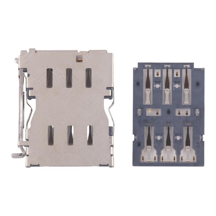 10pcs Original SIM Card Reader, For Galaxy Tab 3 7.0 SM-T211, For Galaxy S24 Ultra SM-S928, For Galaxy S24+ SM-S928, For Galaxy S24 SM-S921, For Galaxy S23 Ultra 5G SM-S918, For Galaxy S23+ 5G SM-S916, For Galaxy S23 5G SM-S911�������������������������...