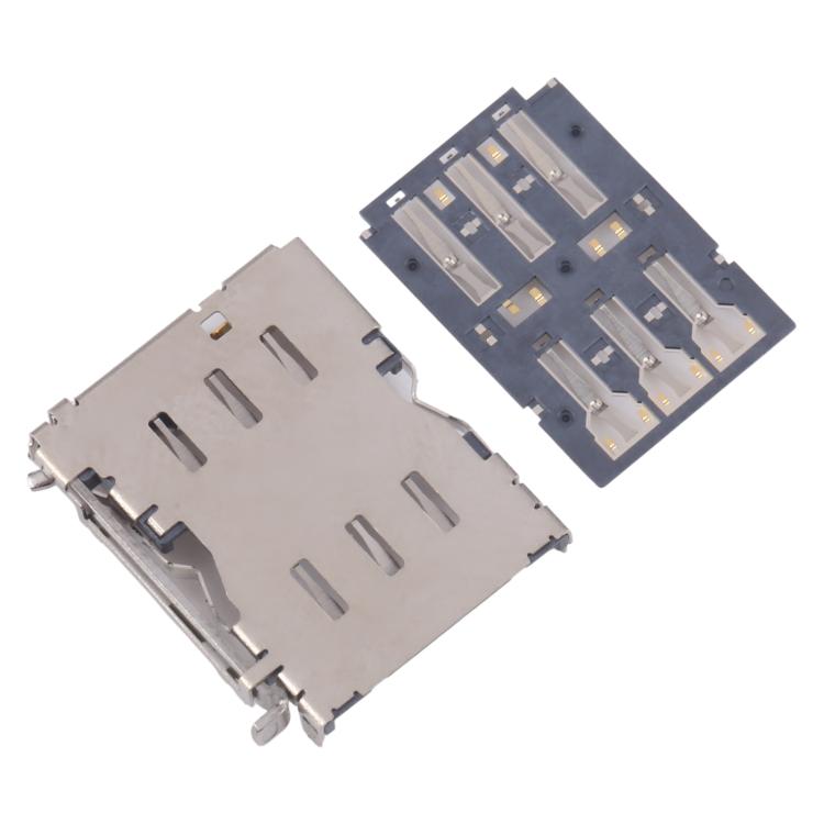 10pcs Original SIM Card Reader, For Galaxy Tab 3 7.0 SM-T211, For Galaxy S24 Ultra SM-S928, For Galaxy S24+ SM-S928, For Galaxy S24 SM-S921, For Galaxy S23 Ultra 5G SM-S918, For Galaxy S23+ 5G SM-S916, For Galaxy S23 5G SM-S911�������������������������...