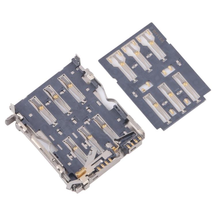 10pcs Original SIM Card Reader, For Galaxy Tab 3 7.0 SM-T211, For Galaxy S24 Ultra SM-S928, For Galaxy S24+ SM-S928, For Galaxy S24 SM-S921, For Galaxy S23 Ultra 5G SM-S918, For Galaxy S23+ 5G SM-S916, For Galaxy S23 5G SM-S911�������������������������...
