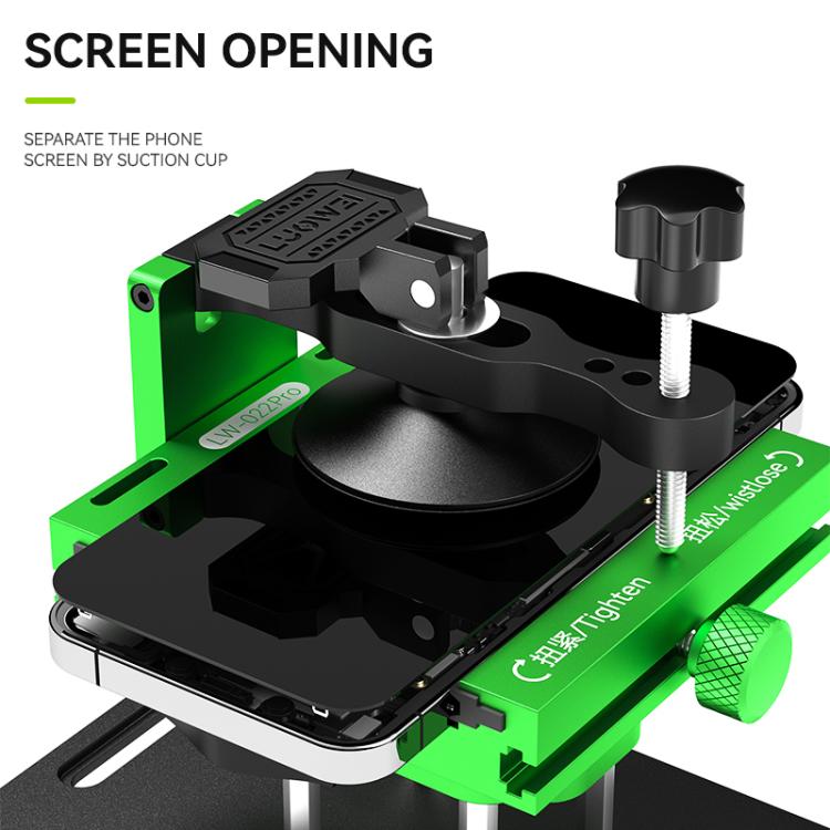 LUOWEI LW-022Pro 2  in 1 Universal 360 Rotating Phone Back Cover Separation Fixture, LW-022Pro