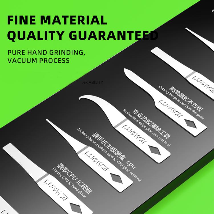 LUOWEI LW-K1 4 in 1 Motherboard CPU IC Glue Quicky Remove Maintenance Knife Set, LW-K1
