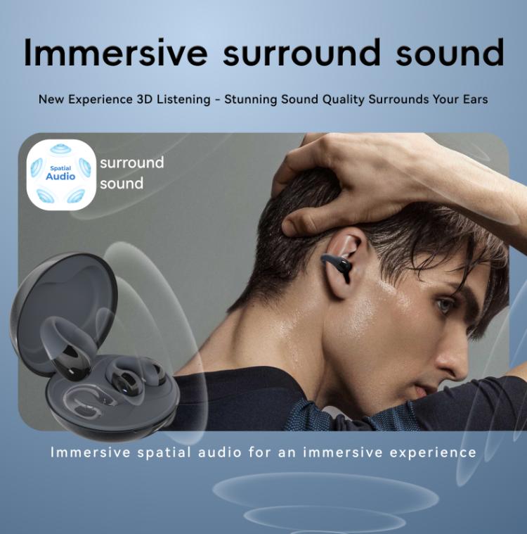 F13 Ear-Hook Noise Reduction 13mm Moving Coil HIFI BT 5.4 Wireless Earphones