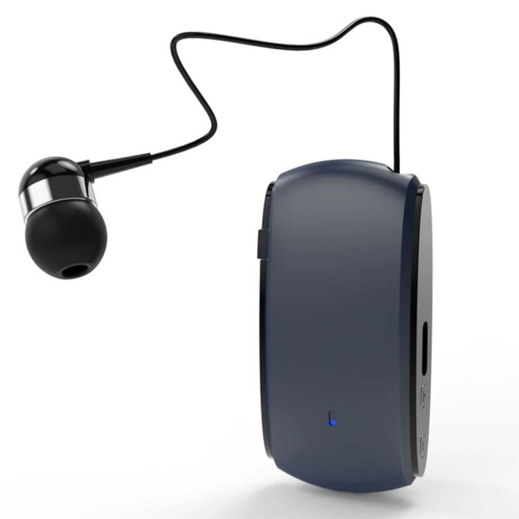 K68 Card Business Collar Clip Type Single Ear Bluetooth Earphones