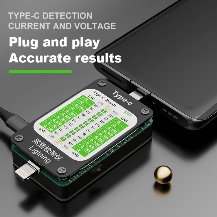 BEST VB-U4 Type-C / Lighting Interface Automatic Tail Plug Detector, BEST VB-U4