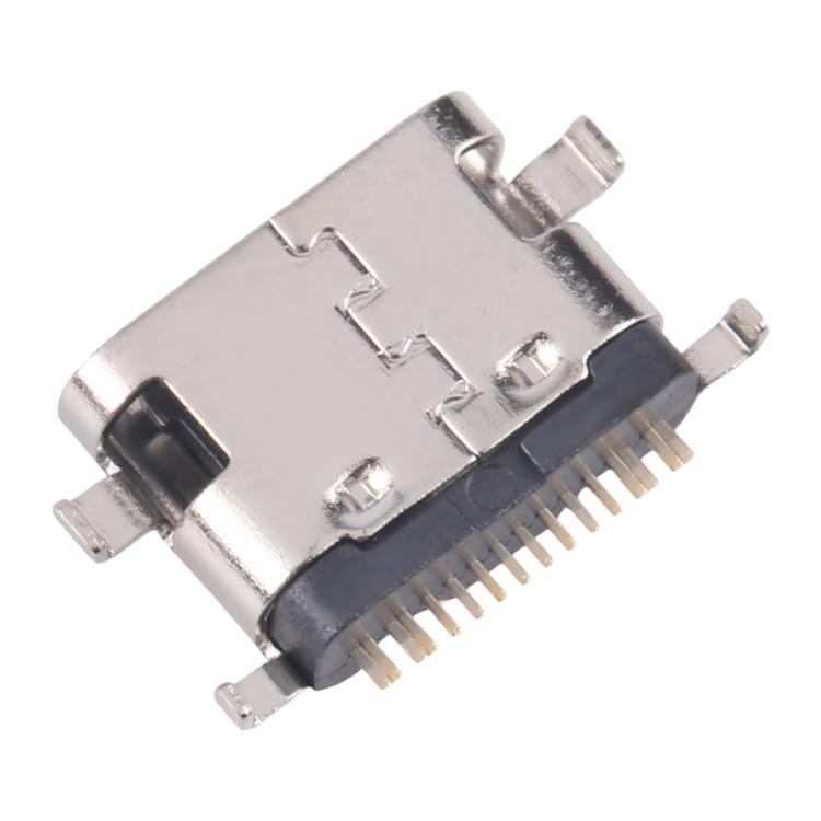 10pcs Original 12 Pin Charging Port Connector, Middle Pin Position, Four-pin Contacts, Upper Corner, Dual-row Pin, Dual-row Contact Pins, 4 Pin Not Spring-loaded, Four Pins Lower
