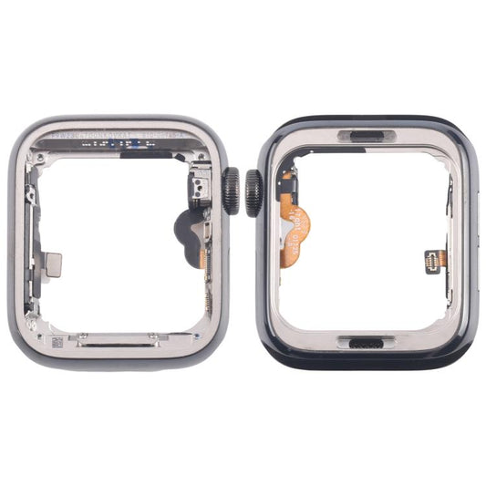 Graphite Steel Middle Frame Bezel Plate with Crown Spin Axis Flex Cable, For Apple Watch Series 5 44mm LTE, For Apple Watch Series 5 40mm LTE, For Apple Watch Series 4 44mm LTE, For Apple Watch Series 4 40mm LTE