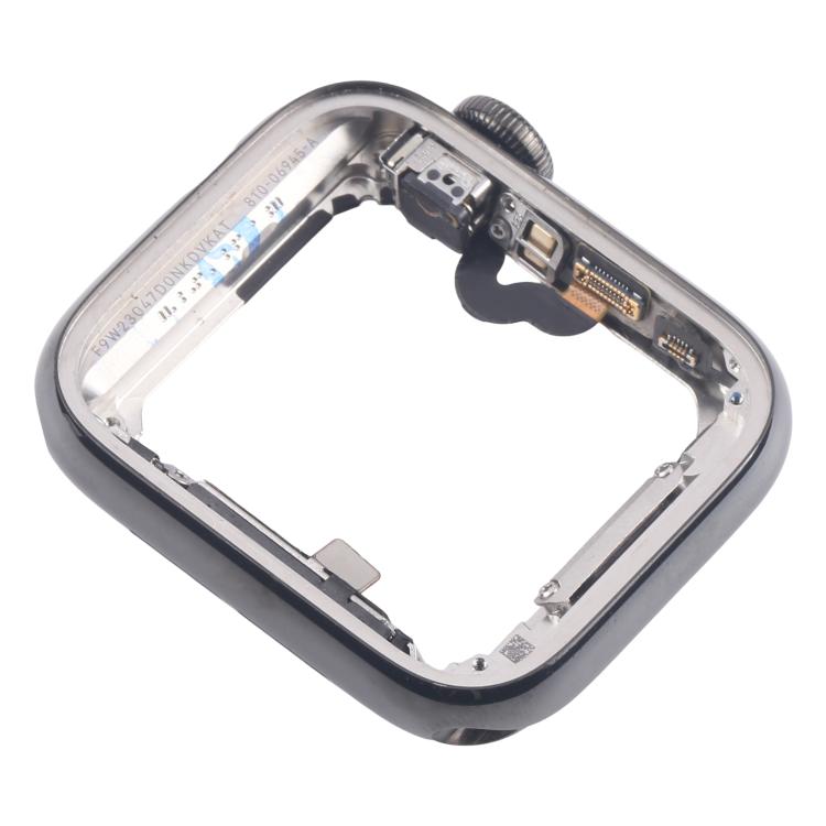 Graphite Steel Middle Frame Bezel Plate with Crown Spin Axis Flex Cable, For Apple Watch Series 5 44mm LTE, For Apple Watch Series 5 40mm LTE, For Apple Watch Series 4 44mm LTE, For Apple Watch Series 4 40mm LTE