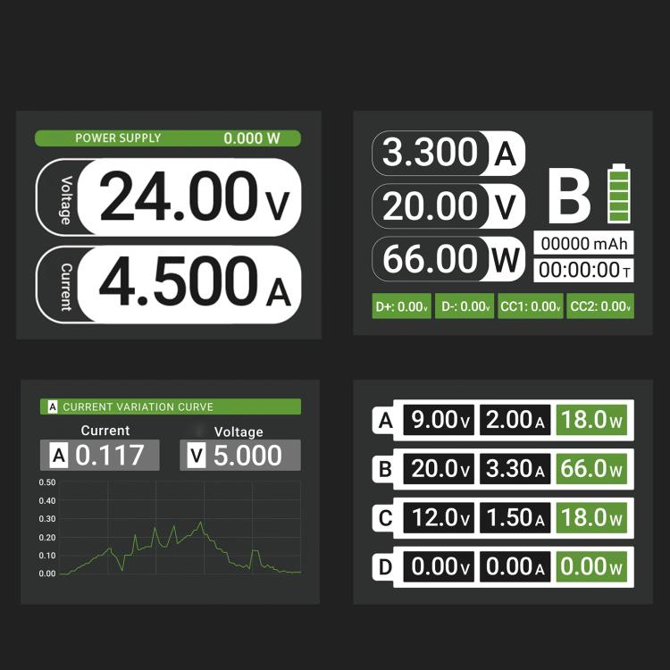 2UUL PC01 POWER MAX 200W Multi-Port Charger Adjustable Voltage Power Supply, US Plug, EU Plug