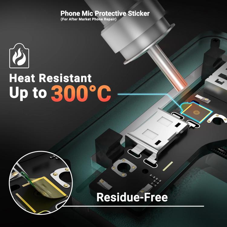 2UUL DA32 500 in 1 Phone Mic Protective Sticker, DA32