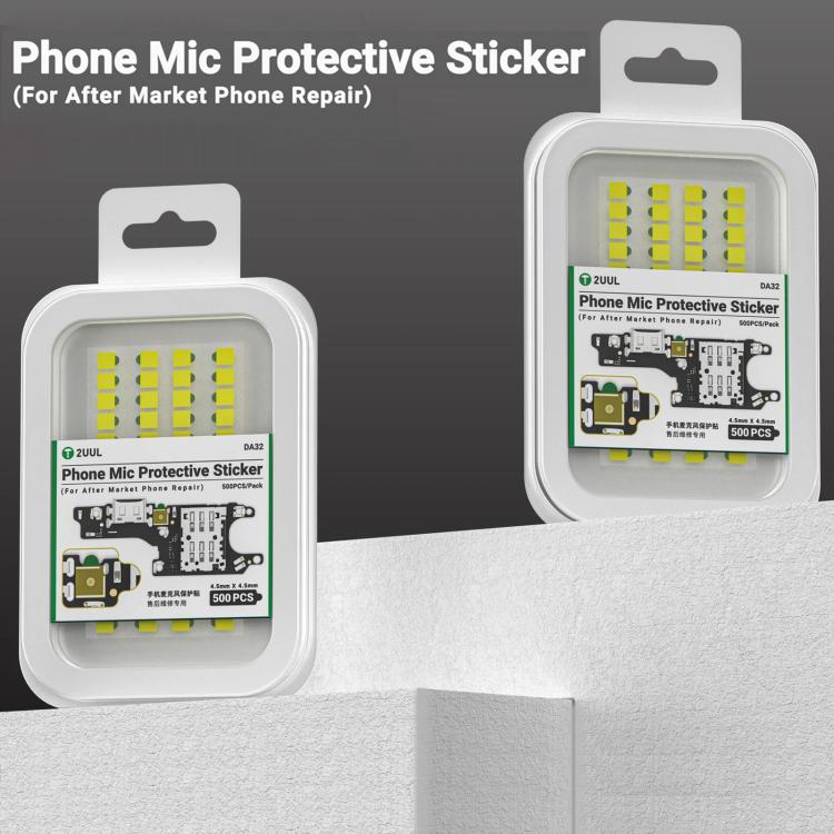 2UUL DA32 500 in 1 Phone Mic Protective Sticker, DA32