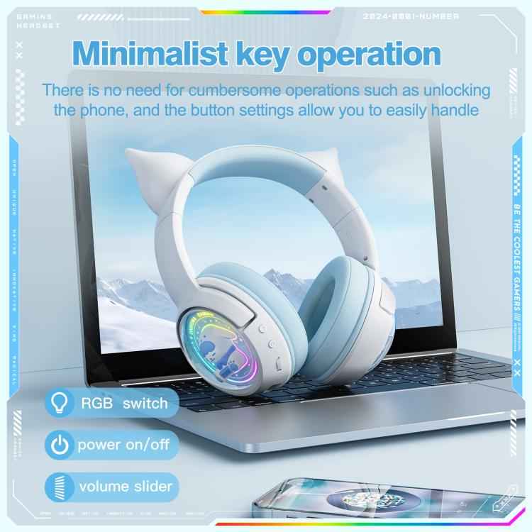 ONIKUMA B5 RGB BT / Wired / 2.4G Fox Shaped Headphones