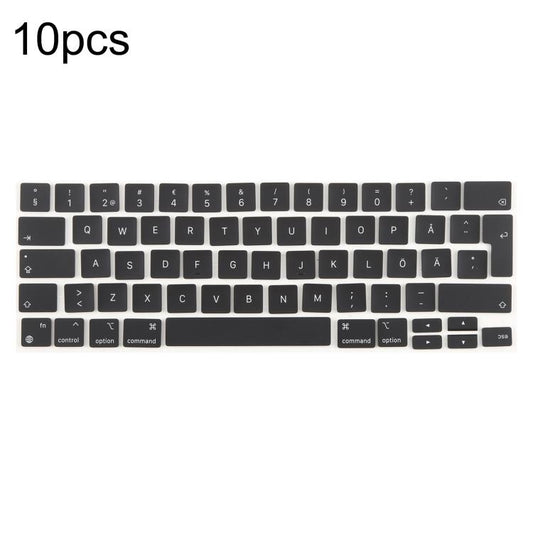 For MacBook A2251 A2289 A2238 A2338 10pcs UK Big Enter Version Keycaps, Sweden, Denmark, Italy, Arabic, German, Russian, Hungary, French, Norway, Spain, Portugal, English