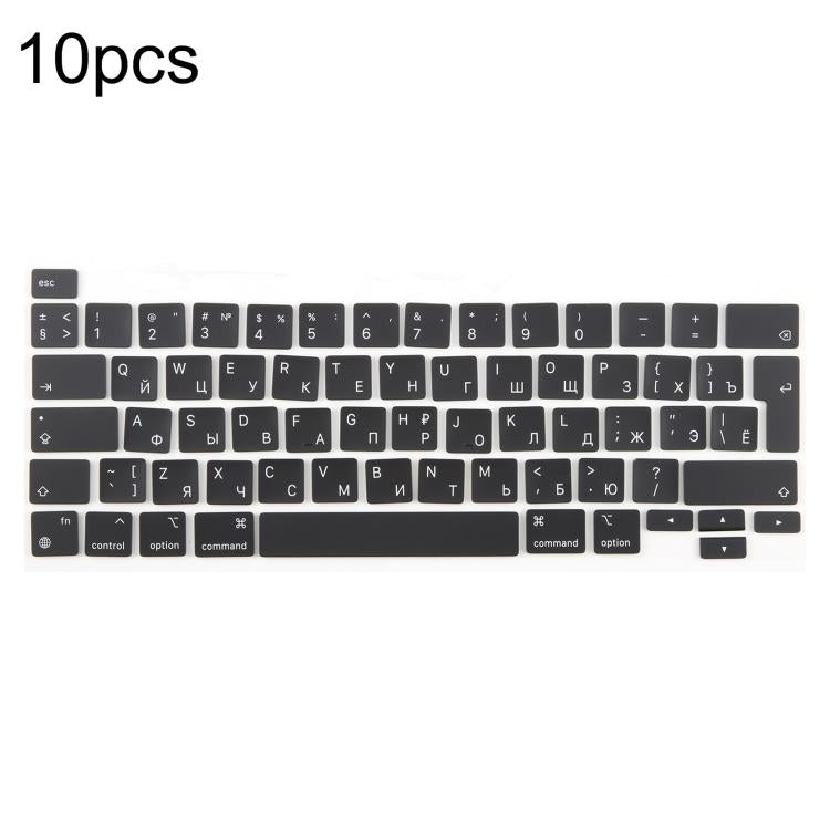 For MacBook A2251 A2289 A2238 A2338 10pcs UK Big Enter Version Keycaps, Sweden, Denmark, Italy, Arabic, German, Russian, Hungary, French, Norway, Spain, Portugal, English