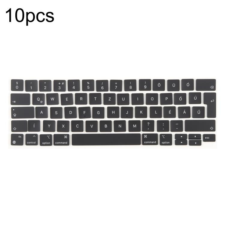 For MacBook A2251 A2289 A2238 A2338 10pcs UK Big Enter Version Keycaps, Sweden, Denmark, Italy, Arabic, German, Russian, Hungary, French, Norway, Spain, Portugal, English