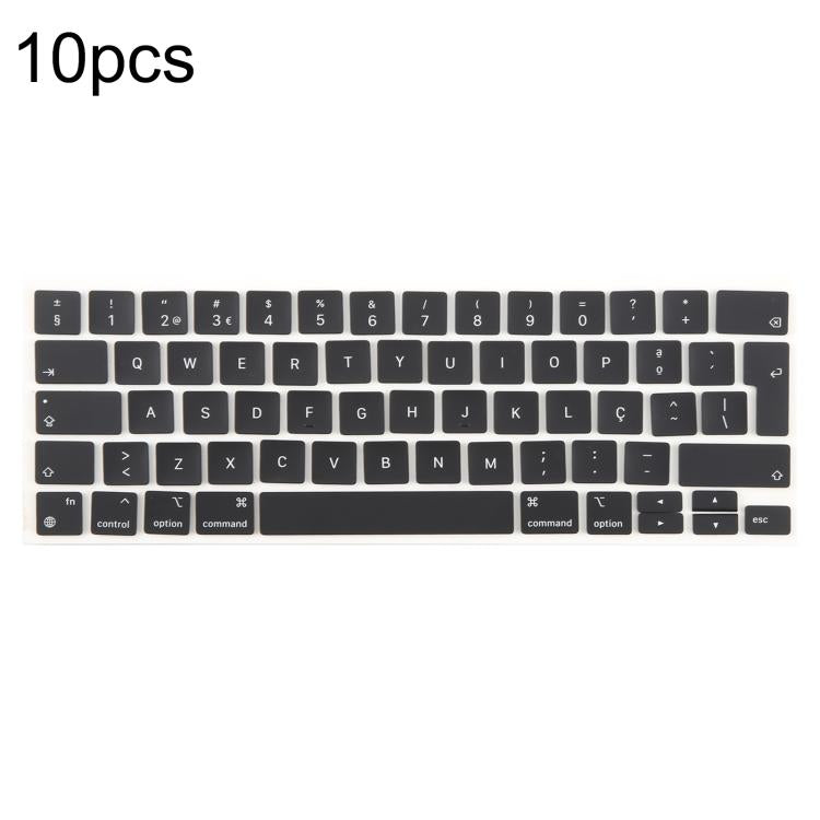 For MacBook A2251 A2289 A2238 A2338 10pcs UK Big Enter Version Keycaps, Sweden, Denmark, Italy, Arabic, German, Russian, Hungary, French, Norway, Spain, Portugal, English