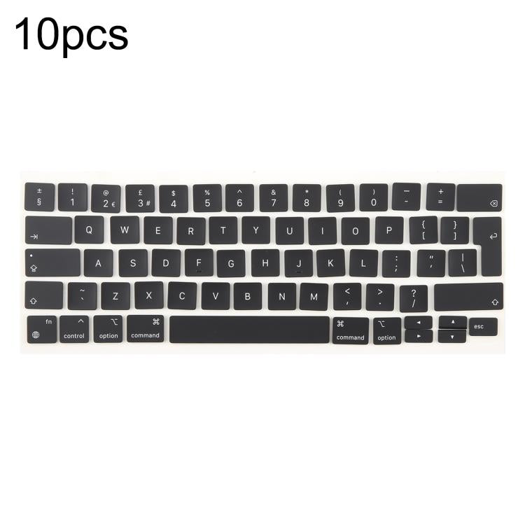 For MacBook A2251 A2289 A2238 A2338 10pcs UK Big Enter Version Keycaps, Sweden, Denmark, Italy, Arabic, German, Russian, Hungary, French, Norway, Spain, Portugal, English