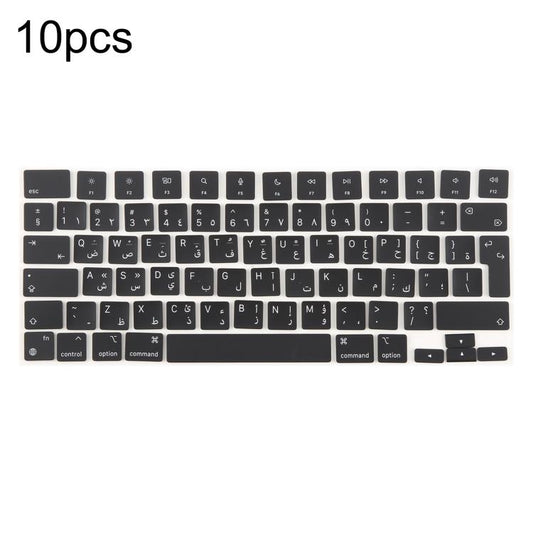 For MacBook A2681 A2941 A3113  A3114 10pcs UK Big Enter Version Keycaps, Arabic, French, Italy, German, Denmark, Sweden, Hungary, Spain, Norway, Russian, Portugal