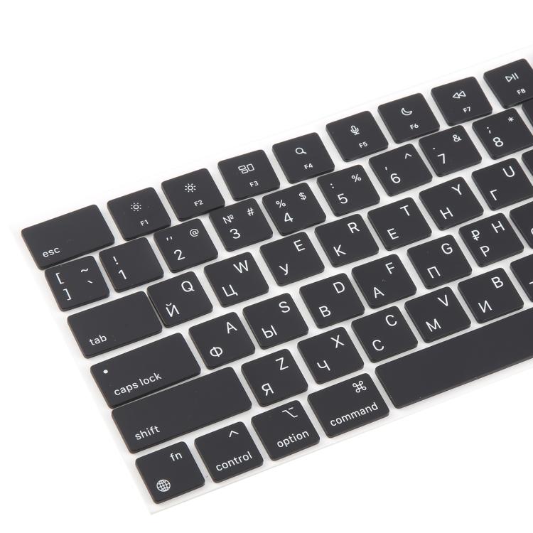 For MacBook A2681 A2941 A3113 A3114 10pcs US Small Enter Version Keycaps, Russian, Korean