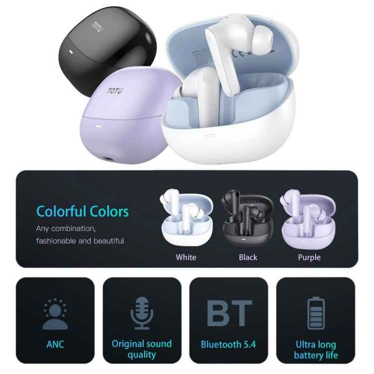 TOTU BE-8-TWS Bluetooth 5.4 Wireless Bluetooth Earphone