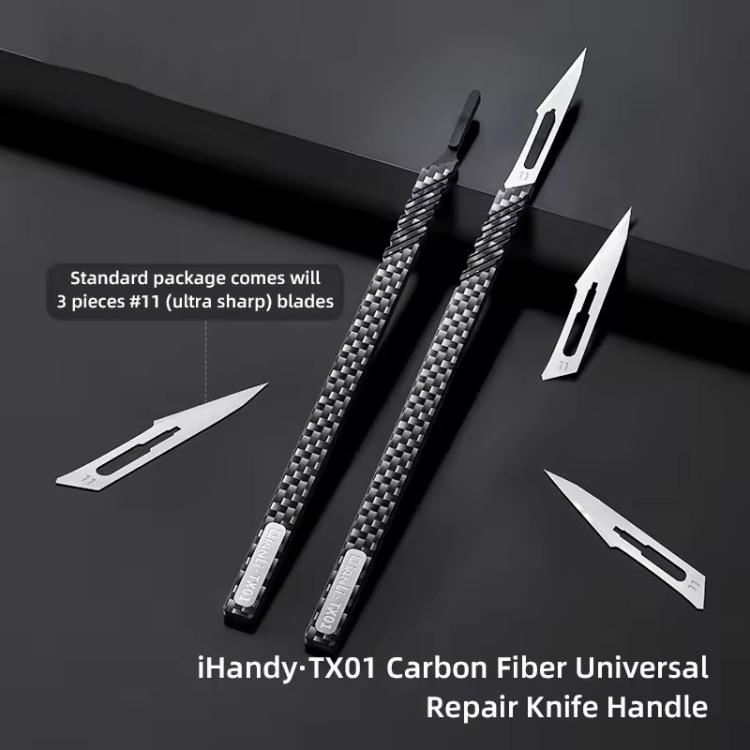 QianLi TX01 Carbon Fibre Non-Magnetic Anti-Static Universal Knife Handle, QianLi TX01