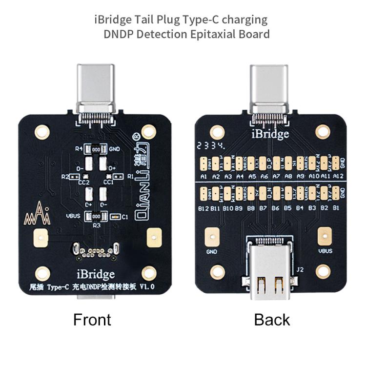 QianLi iBridge Tail Plug Charging DNDP Detection Epitaxial Board, Type-C, 8 Pin