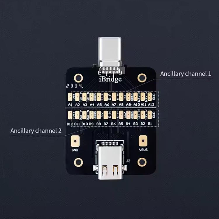 QianLi iBridge Tail Plug Charging DNDP Detection Epitaxial Board, Type-C, 8 Pin