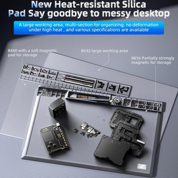 Mega-Idea B440 Desktop Insulation Heat-Resistant Silicone Pad, B440