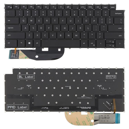 US Version Backlit Laptop Keyboard for Dell XPS 15 9510 9520 9700 9500 Precision 5560 5760 5750 5550 XPS 17 9700 9720 P91F P92F, For Dell XPS 15 9510
