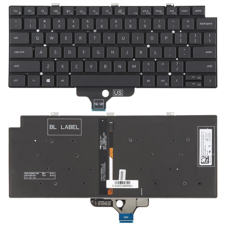 US Version Backlit Laptop Keyboard for Dell Latitude 5320 7320, For Dell Latitude 5320 7320