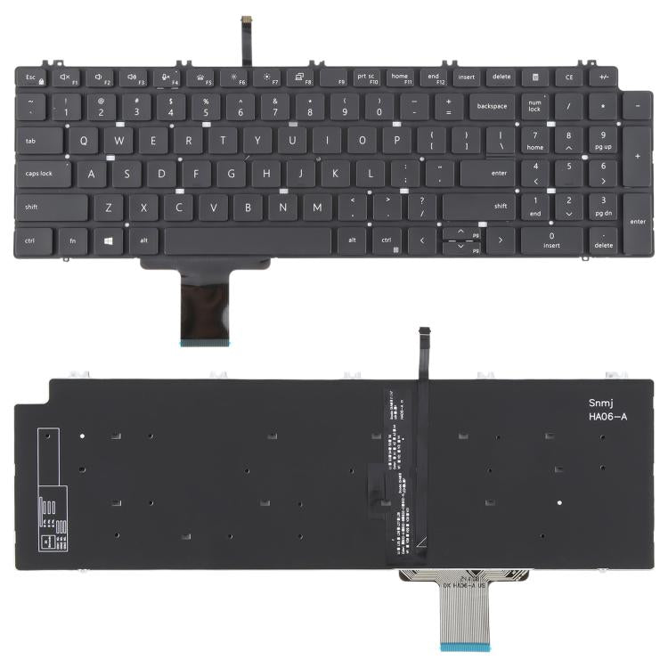 US Version Laptop Keyboard for Dell Precision 7550 7750 7560 7760, For Dell Precision 7550 7750 7560 7760