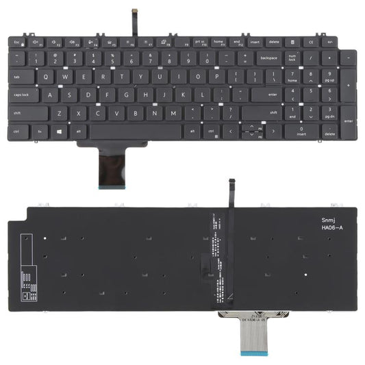 US Version Laptop Keyboard for Dell Precision 7550 7750 7560 7760, For Dell Precision 7550 7750 7560 7760