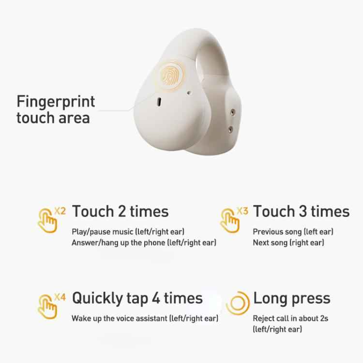 Langsdom TS03 Pro Clip-On Wireless Bluetooth Earphones
