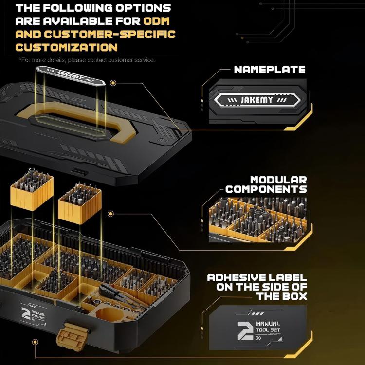 Jakemy JM-8198 135 in 1 Modular Manual Tool Box, Jakemy JM-8198