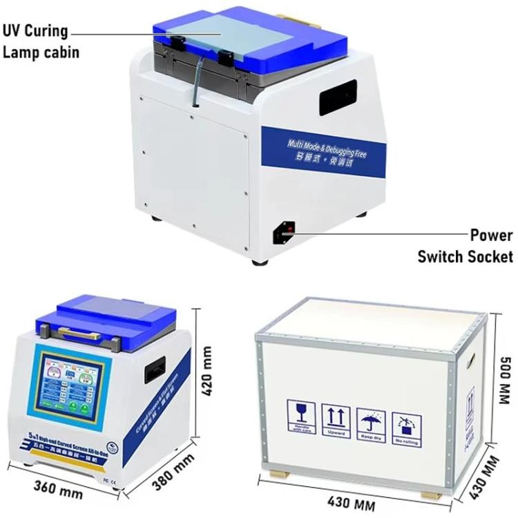 YYD YD-636 UV Curing Laminating Defoaming All-in-One, EU Plug, US Plug, UK Plug