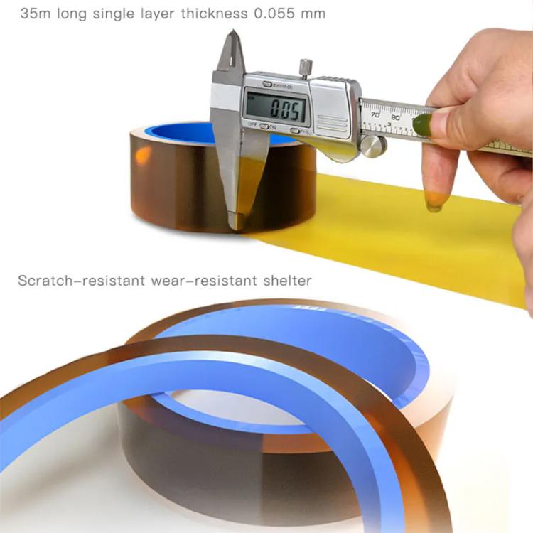 Mechanic 400 Degrees Celsius High-temperature Resistant PCB Battery Repair Tape, 5mm x 35m, 10mm x 35m, 15mm x 35m, 20mm x 35m, 30mm x 35m