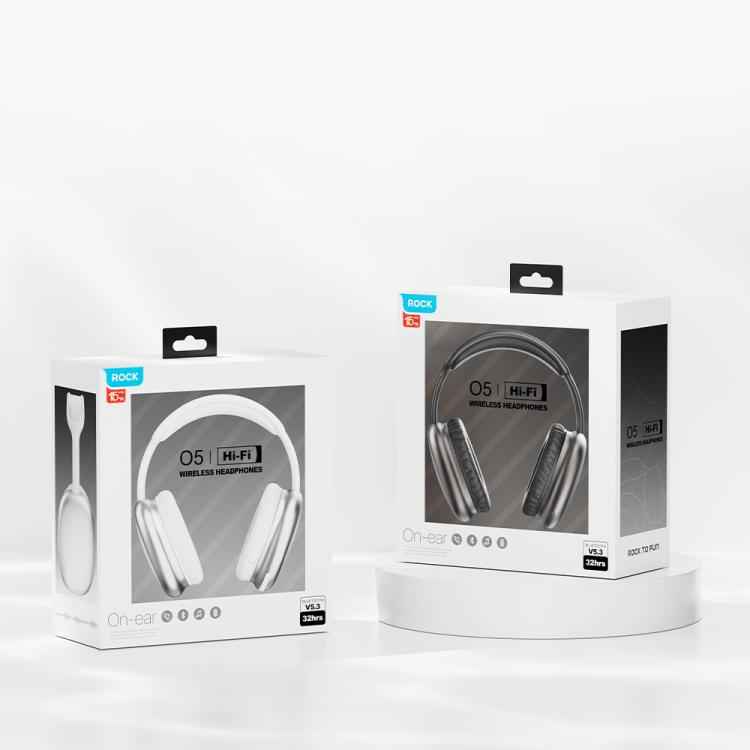 ROCK O5 Head-mounted Bluetooth 5.3 Wireless Headphones