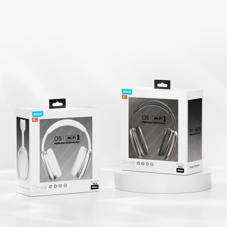ROCK O5 Head-mounted Bluetooth 5.3 Wireless Headphones