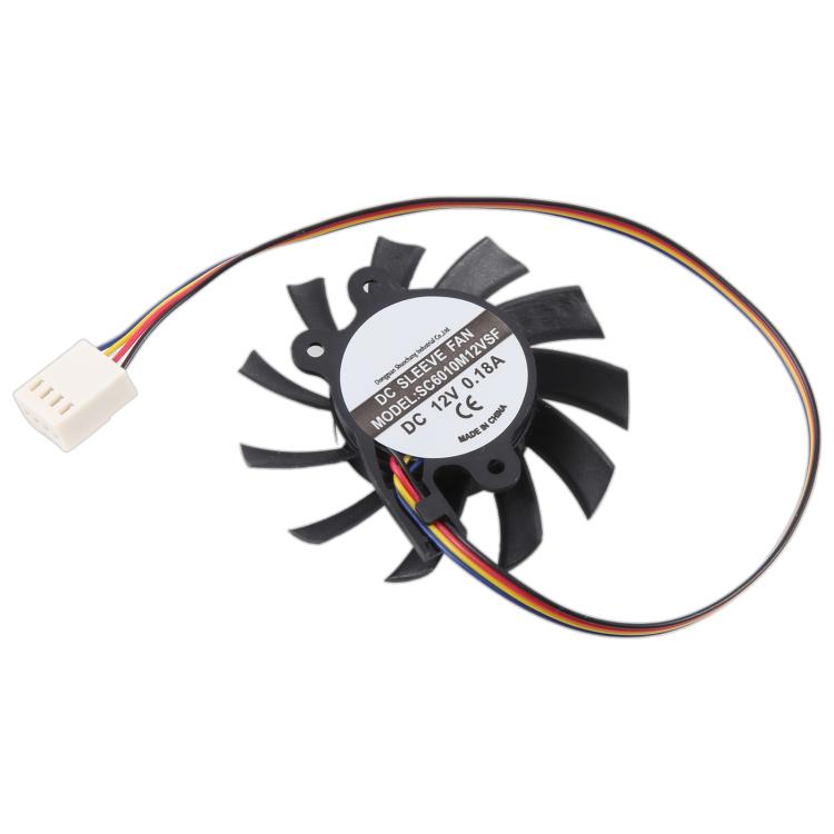 For SEEWO SC6010M12VSF DC12V 0.18A 4Pin Cooling Fan, 4Pin Fan blade diameter 55mm