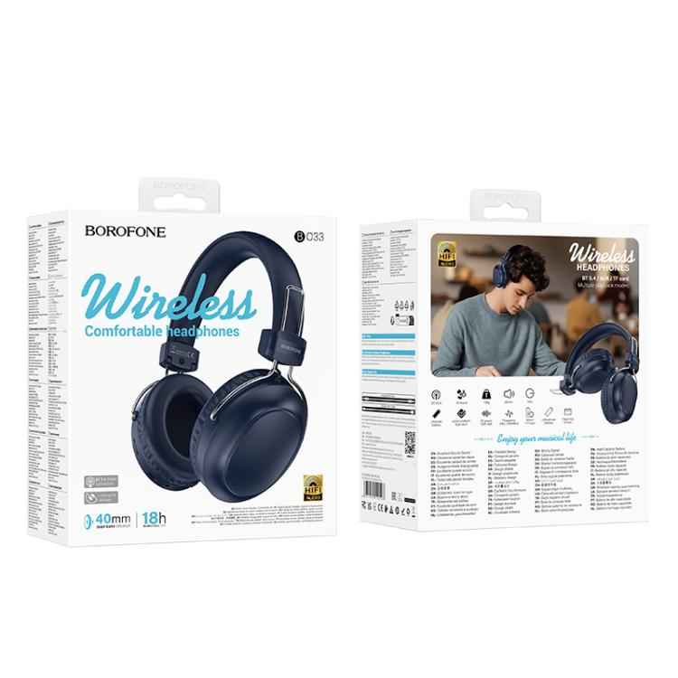 Borofone BO33 Melody Head-mounted Bluetooth 5.4 Wireless Headphones