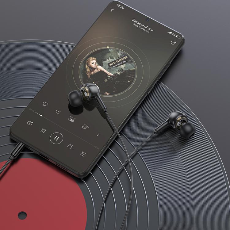 Borofone BM90 Miller Universal Digital Wired Earphones with Microphone, Length: 1.2m, 3.5mm
