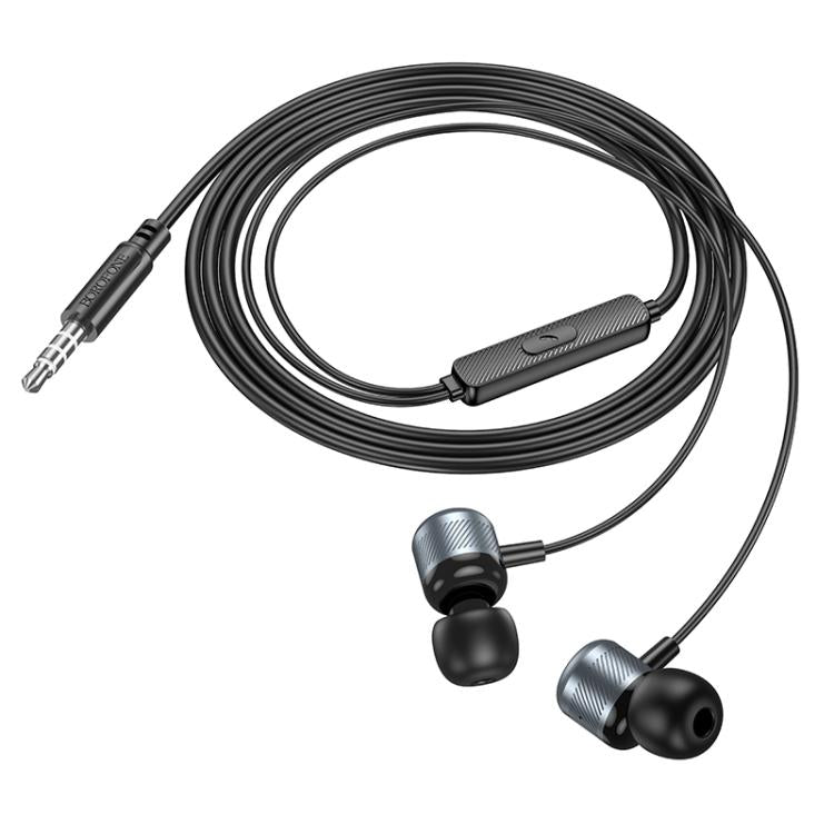 Borofone BM93 Platino Universal 3.5mm Wired Earphones with Microphone, Length: 1.2m