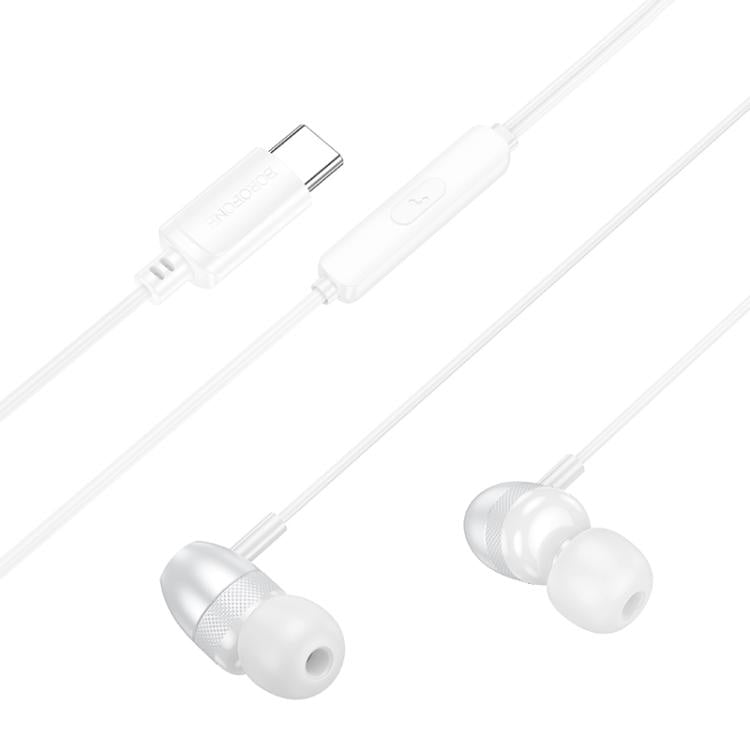 Borofone BM95 Excepcional Type-C Interface Universal Digital Wired Earphones with Microphone, Length: 1.2m, Type-C Interface