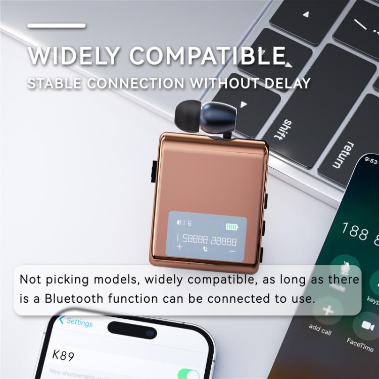 K89 Business Lavalier Single Ear Bluetooth Earphones