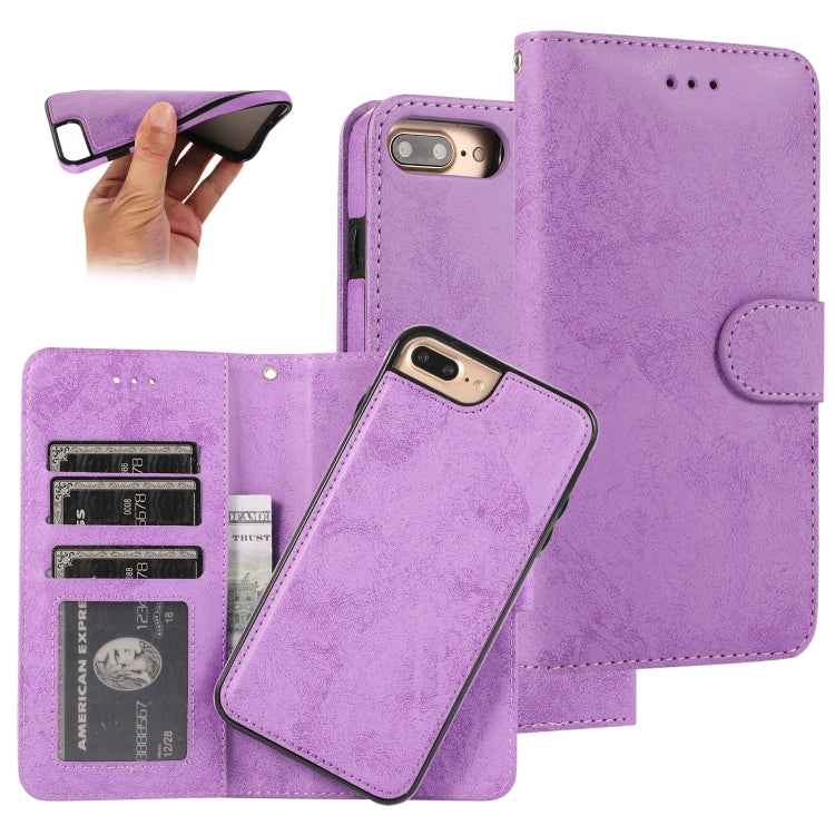 KLT888-2 Retro 2 in 1 Detachable Magnetic Horizontal Flip TPU + PU Leather Case with Holder & Card Slots & Photo Frame & Wallet, For iPhone 11, For iPhone 11 Pro, For iPhone 11 Pro Max, For iPhone 6, For iPhone 6 Plus, For iPhone SE 2022 / SE 2020 / 8 ...
