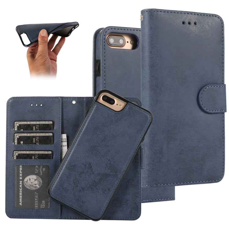 KLT888-2 Retro 2 in 1 Detachable Magnetic Horizontal Flip TPU + PU Leather Case with Holder & Card Slots & Photo Frame & Wallet, For iPhone 11, For iPhone 11 Pro, For iPhone 11 Pro Max, For iPhone 6, For iPhone 6 Plus, For iPhone SE 2022 / SE 2020 / 8 ...