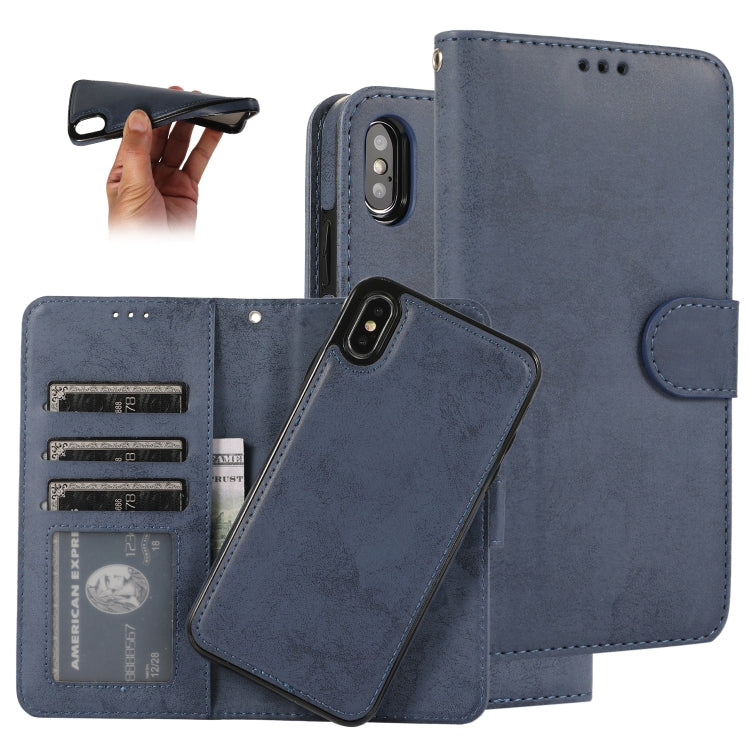 KLT888-2 Retro 2 in 1 Detachable Magnetic Horizontal Flip TPU + PU Leather Case with Holder & Card Slots & Photo Frame & Wallet, For iPhone 11, For iPhone 11 Pro, For iPhone 11 Pro Max, For iPhone 6, For iPhone 6 Plus, For iPhone SE 2022 / SE 2020 / 8 ...