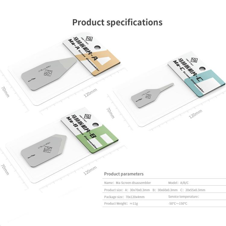 18 Kinds Mach Screen Dismantling Chip