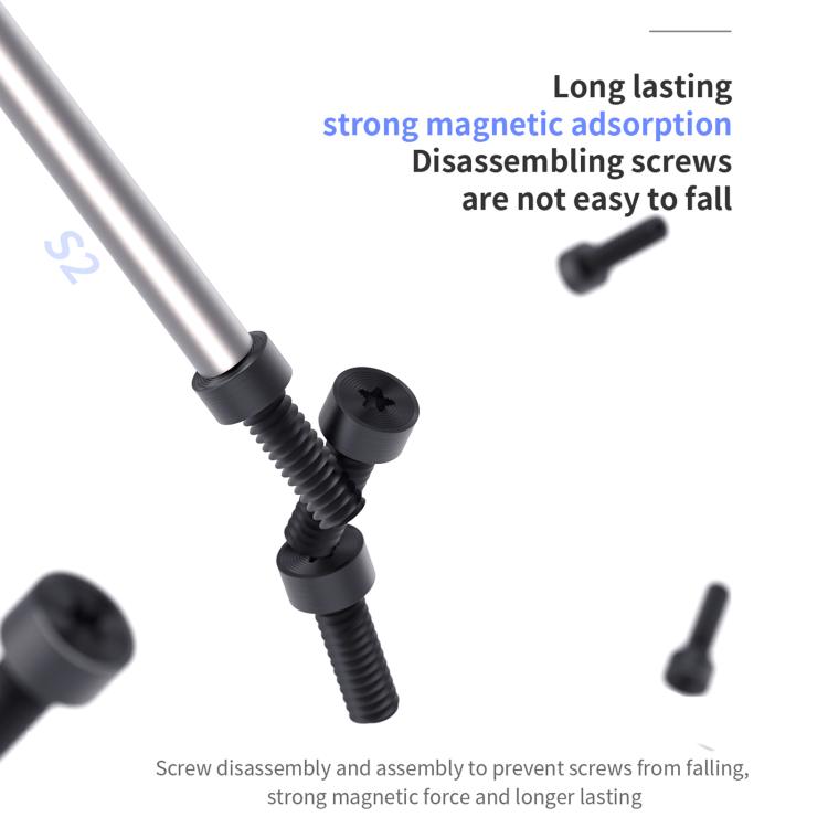 18 Kinds Aerospace 3D Anti-Slip Magnetic Screwdriver, A Pentalobe, B Phillips, C External Cross, D Tri-Wing, 5 in 1 Set