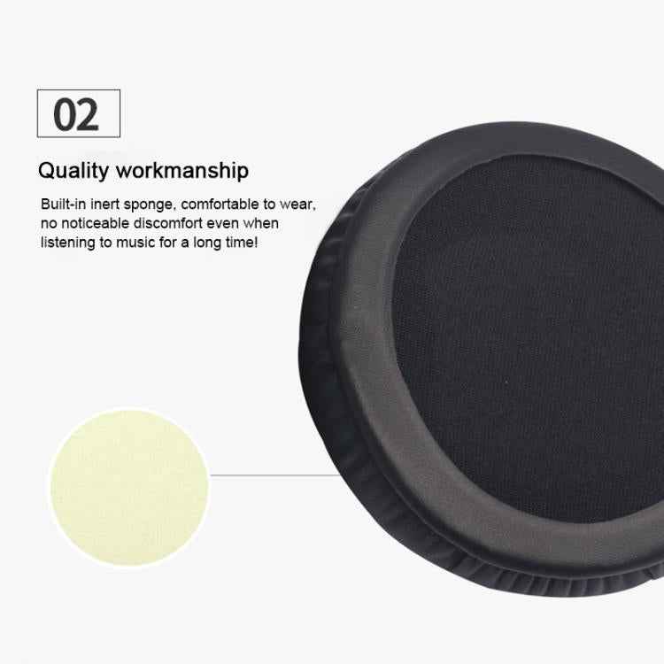 1 Pair Wrinkled Leather Replacement Earpads For AKG K52 / K72 / K92